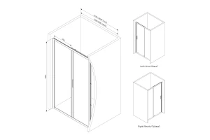 Второе фото. Душевая дверь AM.PM Gem Solo 110х195 см