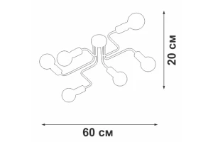 Второе фото. Люстра VITALUCE V4196 12 кв.м