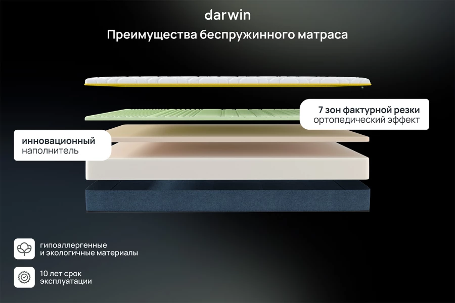 Матрас анатомический Zone foam (изображение №4)