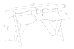 Компьютерный стол КСТ-118