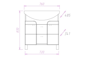 Второе фото. Тумба напольная ONIKA Стиль