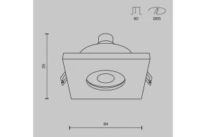 Второе фото. Светильник встраиваемый Downlight Stark