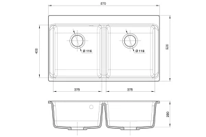 Второе фото. Мойка врезная Axel
