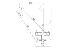 Второе фото. Смеситель для кухни РМС SUS127PVD-017F-015