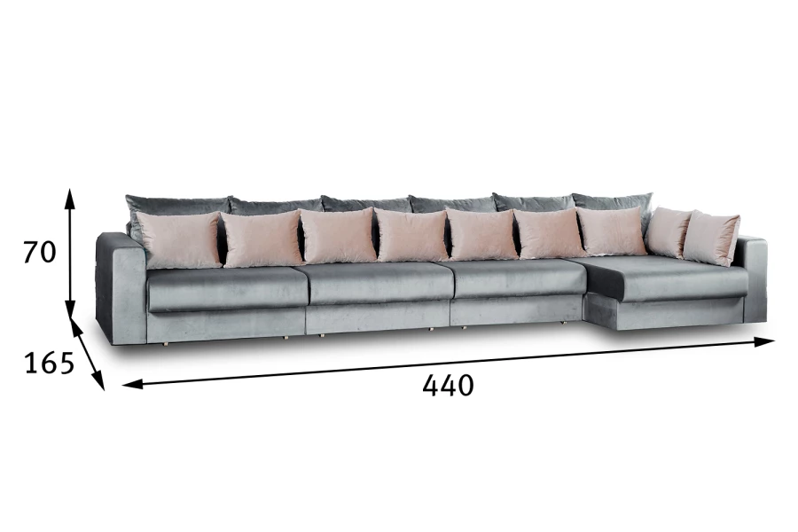 Угловой диван-кровать Модена Ферро (изображение №16)