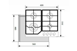 Газовая панель LEX GVG 640-1 IV