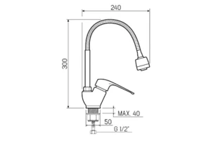 Второе фото. Смеситель для кухни SL50-016F