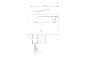 Второе фото. Смеситель для раковины Gauss