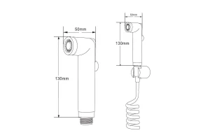 Второе фото. Гигиенический душевой набор ORANGE HS011 bk чёрный