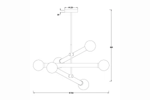 Второе фото. Светильник подвесной FREYA Modern Cross