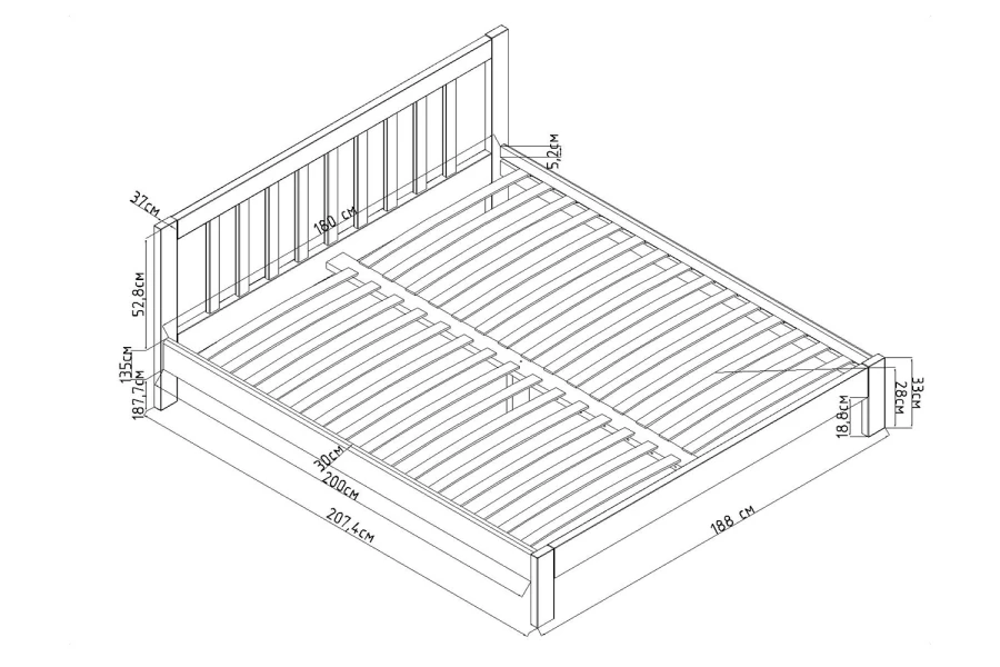 Кровать без подъёмного механизма Слип (изображение №8)
