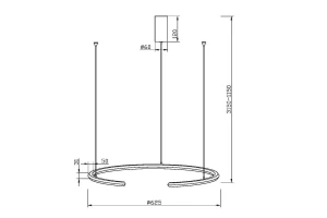 Второе фото. Светильник подвесной MAYTONI Modern Motion
