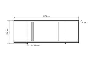 Второе фото. Экран под ванну раздвижной Элис