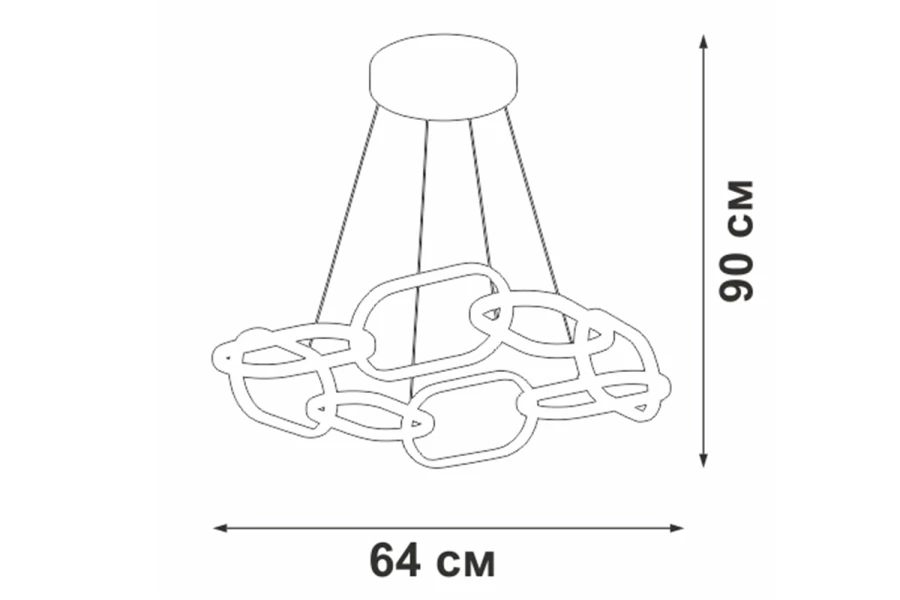 Светильник подвесной LED VITALUCE V4695-0/8S (изображение №3)