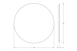 Второе фото. Зеркало с LED-подсветкой Opti