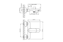 Смеситель для ванны AGGER Gorgeous A0210000