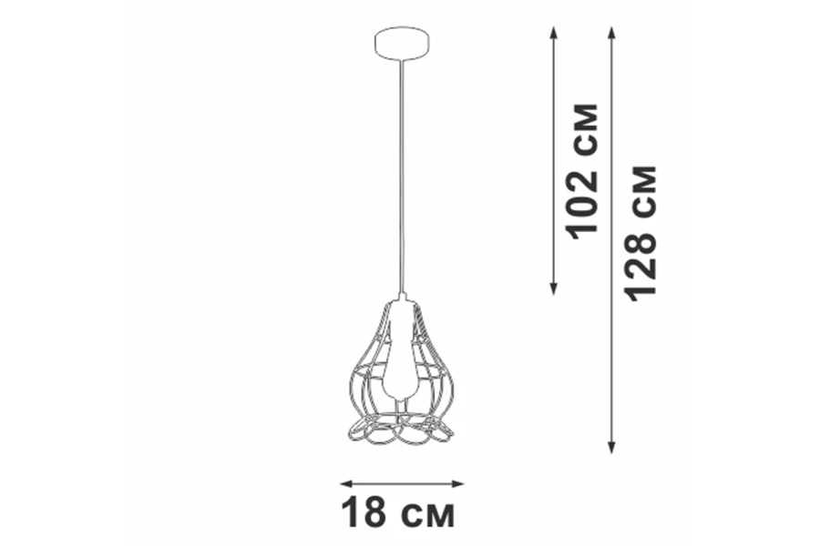 Светильник подвесной V2868-1/1S (изображение №9)