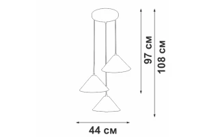 Второе фото. Люстра V3093-1/3S