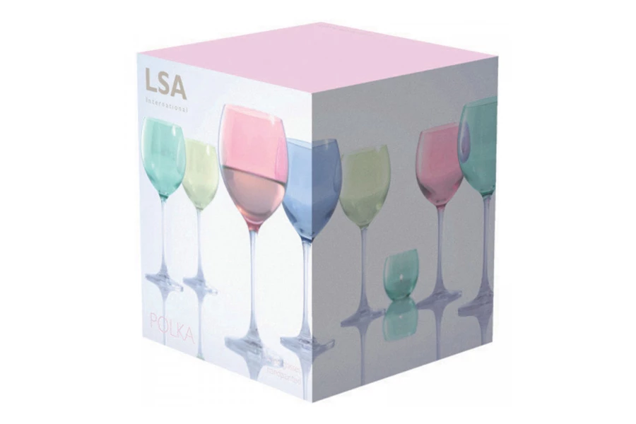 Набор бокалов для вина LSA International Polka 400 мл (изображение №8)