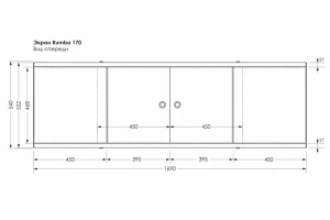 Второе фото. Экран под ванну MELODIA DELLA VITA Rumba