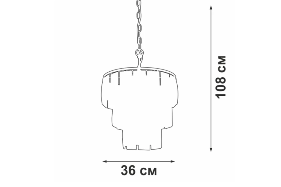 Люстра VITALUCE V5276-8/6+1 (изображение №5)