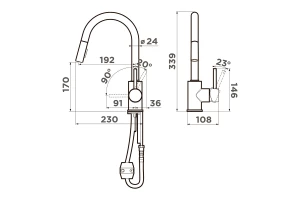 Второе фото. Смеситель OMOIKIRI Shinagawa