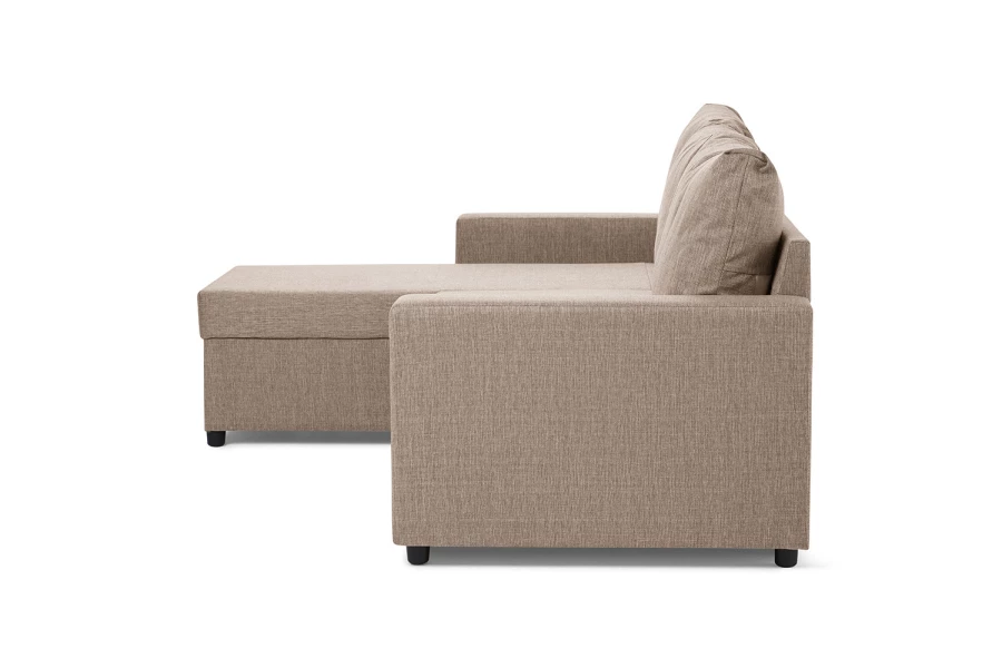 Угловой диван-кровать - аналог IKEA VILASUND, 235х90х155 см, бежевый (изображение №5)