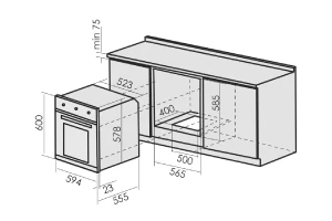 Второе фото. Газовый духовой шкаф MBS DG-604