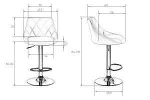 Второе фото. Стул барный DOBRIN Logan Black