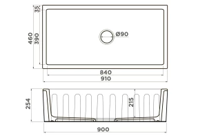 Второе фото. Мойка врезная OMOIKIRI Mikura 91