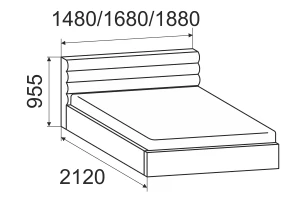 Кровать с подъёмным механизмом Астор