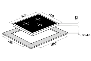 Второе фото. Электрическая панель MAUNFELD CVCE453BDBK
