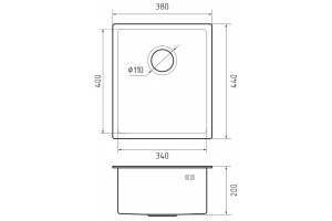 Второе фото. Мойка врезная Rinox