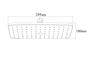 Второе фото. Верхний душ на потолок BOND Cube