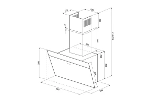 Второе фото. Вытяжка KRONAsteel Kristen A 600