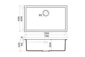 Второе фото. Мойка врезная OMOIKIRI Yamakawa