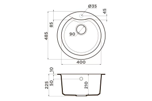 Второе фото. Мойка врезная OMOIKIRI Yasugata 48