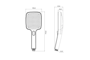 Второе фото. Душевая лейка IDDIS Esper