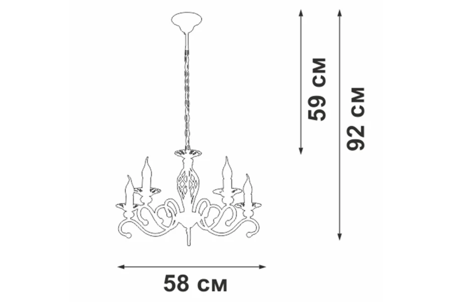 Люстра V1692-0/5 (изображение №5)