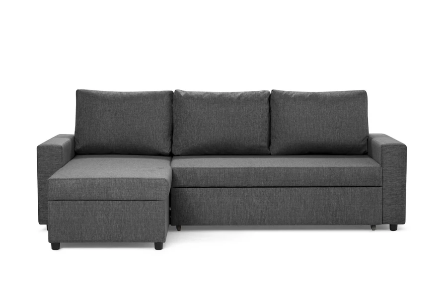 Угловой диван-кровать - аналог IKEA VILASUND, 235х90х155 см, серый (изображение №6)