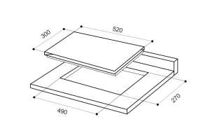 Газовая панель LEX GVS 320 IX