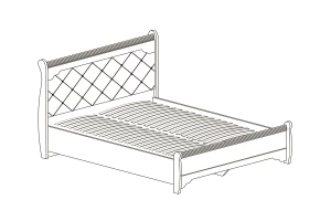 Кровать двойная без подъёмного механизма Флоренция