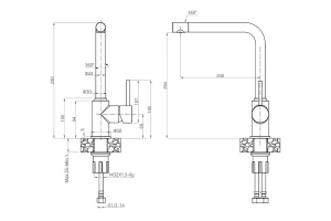 Второе фото. Смеситель для кухни GRANFEST 3651