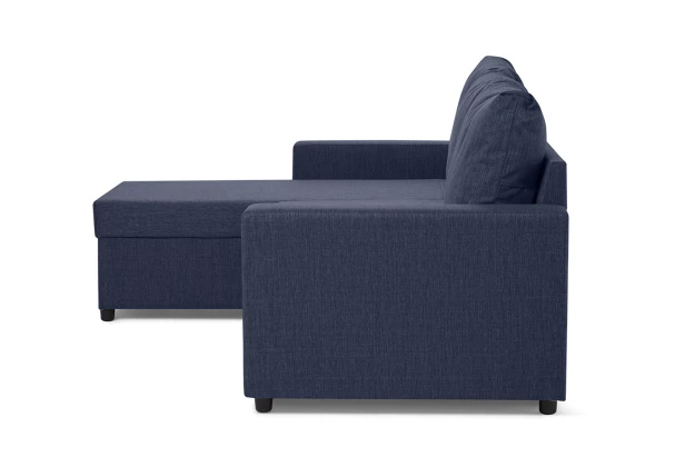 Угловой диван-кровать - аналог IKEA VILASUND, 235х90х155 см, синий (изображение №15)