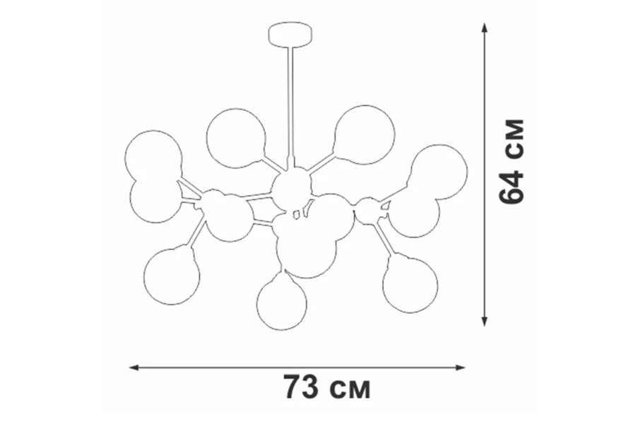 Люстра VITALUCE V4886-7/12PL (изображение №2)