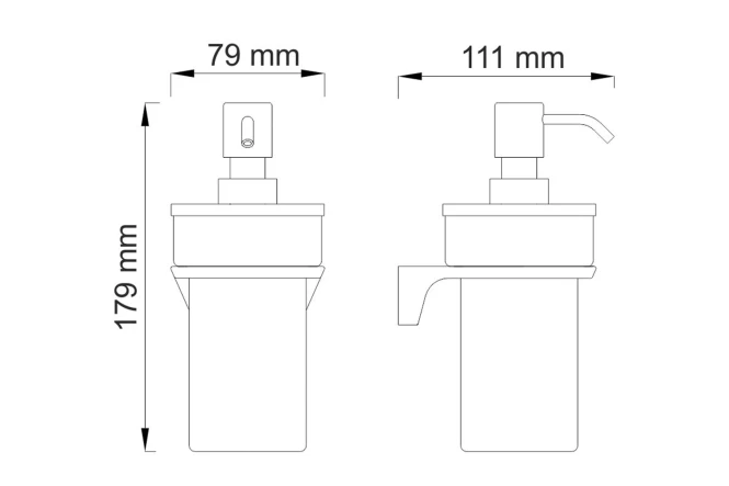 Дозатор для жидкого мыла WasserKRAFT Wiese (изображение №3)