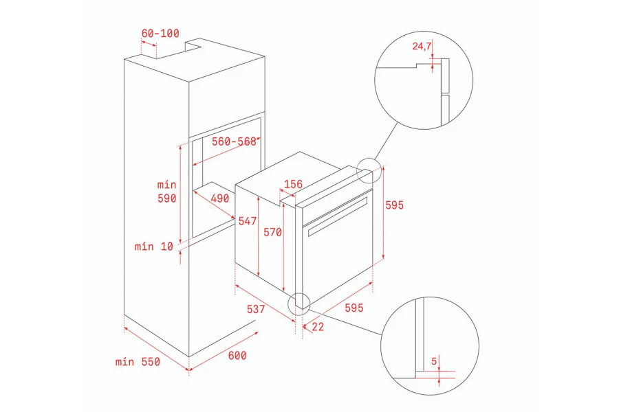 Электрический духовой шкаф Teka HLB 850 (изображение №2)