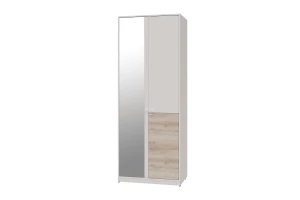 Шкаф для одежды и белья 2-дверный с зеркалом SCANDICA Vendela