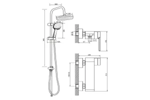 Второе фото. Душевая система ORANGE M36-922 cr хром