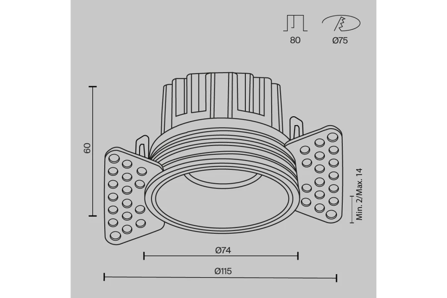 Светильник встраиваемый Downlight Round (изображение №11)